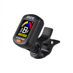 Kitarrituuneri klamber kromaatilise kitarri bassiviiuli jaoks Ukulele v&auml;rviline LCD-ekraan, kaasaskantav must