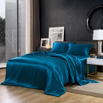3/4 tk Summer Ice 100% siidist satiinist voodipesukomplekt koos tekikattega voodilina Padjap&uuml;&uuml;rid Katted Voodipesu Padjakate Voodikomplektid Flat Bed Sheet&Twin size 4pcs
