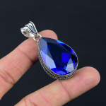 Tansaniidist v&auml;&auml;riskivist ripats Solid 925 Sterling h&otilde;bedast ripatsiga ehe kingitus Unisex LG-016 jaoks