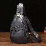 Uus retro k&auml;sit&ouml;&ouml;na valmistatud veisenahast rinnakott meeste nahast p&otilde;ikkotti, vabaaja ja lihtne &uuml;he &otilde;la pehmest nahast kott