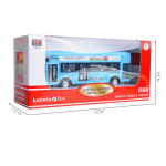 1/50 Model Alloy London Bus 86 M&auml;nguasja tagasit&otilde;mmatav survevalatud s&otilde;iduk avatava uksega luksuslik pikk buss valguse ja heliga 1/50-Size:16.5*7*4cm sinine