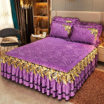 Paks soe voodikate voodil luksuslik seelikstiilis voodipesukomplekt queen-suuruses voodikate tikandiga puuvillane voodipesukate 48x74cm 2pcs