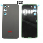 Glass battery cover for Samsung Galaxy S23 sm-s911b, back cover with camera lens S23 Black CE