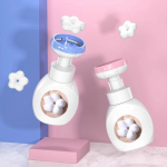 300 ml lilledootur Vedelseep Lillevaht K&auml;siseebipudel Pump Floret Bubbler Laste plastist pressimist&uuml;&uuml;p Pea Villimine roosa