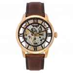 Fossil Townsman Nahkrihm Pruun Skelettketas Automaatne ME3259 Meeste K&auml;ekell