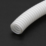 3 meetrit 7mm-28mmPP isoleeritud gofreeritud torujuhtme toru voolik keermestatud voolik plastikust l&otilde;&otilde;tsa kaitseh&uuml;lss White Closure-28mm