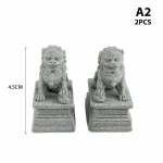 2 tk Mini kivist l&otilde;vi kaunistus Hiina stiilis l&otilde;vi kuju lauaarvuti feng shui kaunistus 4.5*6.4*9cm