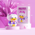 Domibro Loomingulised loomade ehitusklotsid DIY multifilmide &otilde;ppem&auml;nguasjad kingitus lastele Daisy duck-329Pcs
