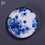 1 tk Hiina stiilis teetassi matt majapidamises kasutatav sinine ja valge portselanist keraamiline teetassi alus