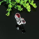 Natural Mozambique Garnet Gemstone 925 Sterling Silver Gift Ring Size 12 y3g30