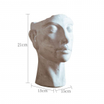 Vintage portreevaas tsemendist istutusmasin Dekoratiivne k&auml;sit&ouml;&ouml; Rohelus Kimp Lilleseade S