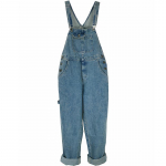 Meeste suures suuruses teksariidest kombinesoonid lahtised sirgete jalgadega kombinesoonid Mitmek&uuml;lgne laia s&auml;&auml;rega vabaaja suspensiga kombinesoon 28 sinine