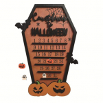 Halloweeni loenduskalender puidust kummitusk&otilde;rvitsa loenduskalender korduvkasutatavad Halloweeni &otilde;uduskaunistused kodupeo kaunistamiseks A