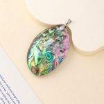 1 tk, luksuslik naturaalne abalone shell ripats, Bohemian ovaalsed amuletid meisterdamiseks ainulaadsete kaelakee v&otilde;tmehoidja tarvikute jaoks v&otilde;i loominguliste ehete valmistamise kingitus 1Pc/28&times;40mm