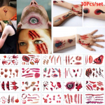 30 lehte Kaasaskantav Vampiirivere Armi T&auml;toveeringukleebis Cosplay Universaalne Halloween Ajutised T&auml;toveeringud