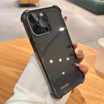 Turvapadja p&otilde;rutuskindel &uuml;mbris objektiivi kilega iPhone 15 Plus 14 13 12 11 Pro Max XS MAX XR Samsung S24 S23 S22 S21 Ultra Plus S23 FE A15 A55 A14 A34 A54 jaoks iPhone 7/8/SE 2020 must