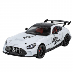1/24 Mercedes Benzs AMG GT Sulamist Miniatuurauto Valatud Metallist Skaalauto Mudel Heli ja Valgusega Kogumisobjekt Laste M&auml;nguautod Kingitused valge