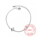 925 Sterling H&otilde;be Liblika V&otilde;lu K&auml;ev&otilde;ru Naistele K&auml;ev&otilde;ru & K&auml;ev&otilde;ru Moeehted S&uuml;nnip&auml;evapeo Kingitus