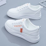 2023. aasta suvised uue stiiliga naiste valged tossud, Korea versiooni vabaajaspordijalatsid size 38, mesh valge/oranž