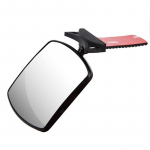 Auto sisemise tahavaatepeegli lisapeegel reguleeritav lainurk kaarjas pind taga beebi j&auml;lgimiseks must