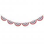 Iseseisvusp&auml;eva rippuv n&ouml;&ouml;rilipp, b&auml;nnerikaunistusega lipp, viieharulise t&auml;hega poolringikujuline lipp valge