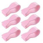 6 tk tekikinnitusklambrid &uuml;mberp&ouml;&ouml;ratud hammastega disain korduvkasutatavad elastsed k&ouml;&ouml;gir&auml;tikuklambrid, mis takistavad kukkumist n&otilde;elata lina pandla klambrid libisemisvastased