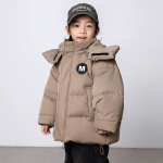 Poiste l&uuml;hike uus stiilis paks talvejope lastele 150cm khaki