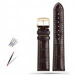 Klassikaline 19MM 20MM 21MM Veisenahast Kellarihm Longines Masters Collection L3 L4 L2.628/L2.673 jaoks Liblikaslukuga kellarihm 19mm