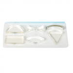 6 tk akr&uuml;&uuml;list optilise l&auml;&auml;tse prisma kolmnurkne poolringikujuline ristk&uuml;lik n&otilde;gus kumer valgusobjektiivi klassi f&uuml;&uuml;sika &otilde;ppevahendid