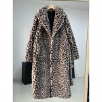 Uued s&uuml;gis- ja talvised karvased imitatsioonid naaritsa karusnahast leopardimustriga eriti pikad suures suuruses naisteriided S hall