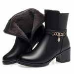 Naiste lumesaapad talvised ehtsast nahast naiste poolsaapad &uuml;mmarguse ninaga suures suuruses villased naiste l&uuml;hikesed papud 35