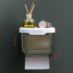 Seinakinnitus Vannitoa salvr&auml;tikute hoiukarp Punch-free Kodutarbed Telefoniriiuli &uuml;mbris WC-paberi hoidik Veekindel riiul S hall