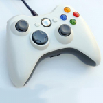 Manette Xbox 360 Filaire Controleur de Jeux DualShock Manette Bluetooth Manette xbox 360 pour PC & Xbox 360 - Blanc