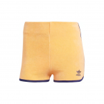 Adidas Originals R&otilde;&otilde;msav&auml;rvilised Triibulise Prindiga L&uuml;hikesed P&uuml;ksid V&auml;ikese Logoga Kitsad Vabaaja L&uuml;hikesed P&uuml;ksid Naiste L&uuml;hikesed P&uuml;ksid Heleoranž-Kollane JG8060 2XS