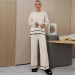 Naiste kampsunite komplekt, 2-osaline varustus, kootud pullover, džemprid, laia s&auml;&auml;rega p&uuml;ksid, spordidressid, sobivad komplektid, s&uuml;gistalvised komplektid, naiste dressid S must