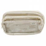 Stiilne &uuml;hev&auml;rviline pliiatsi&uuml;mbris Lihtne l&auml;bipaistev pliiatsikott, suure mahutavusega kirjatarvete organiseerimiskott Koolitarbed sinine