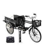 1/10 mini sulamist retro kolmerattaline lameda jalgratta metallist valatud klassikaline kolmerattaline mudel m&auml;nguasjade simulatsioonikollektsiooni kingitused