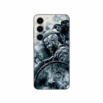 Coque Samsung Galaxy S24 plus vikings ragnar lothbrok bouclier corbeau Maniacase