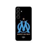 Coque Samsung Galaxy S24 logo om olympique de marseille Noire Fond Maniacase