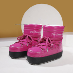 Moodsad suured 30-43 lumesaapad naistele Talvesaapad libisemiskindlad veekindlad pahkluu ruumisaapad soojad pl&uuml;&uuml;sist vanem-laps suusasaapad platvormiga 38-39(24-24.5cm) pink