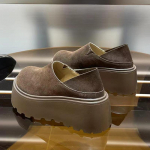 Leopard Platvormiga Naiste Mokassiinid Kingad Mood Suede Keskmise Kontsaga Kingad Disainer Vabaaja Kingad 2025 Trend Talv Uus Br&auml;nd Chaussures Lady 35 pruun