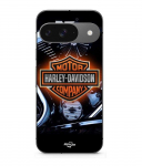 Coque - MANIACASE - Google Pixel 9 - Souple - Noir - Harley Davidson Logo