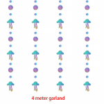 Mere all peokaunistused V&auml;rvilised mullivanikud B&auml;nnerid T&uuml;drukute Merineitsi Ookeani teema S&uuml;nnip&auml;evapeo kujundus Baby Shower