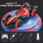 Spider kaugjuhtimispuldiga autom&auml;nguasjad poistele, suur 2,4 GHz 4WD RC drift trikiauto koos tulede muusikapihustusega, lahedad Spider m&auml;nguasjad j&otilde;ulus&uuml;nnip&auml;evakingitus CAR + CONTROL WATCH