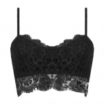 Moodne seksikas varrukateta vest, heegeldatud p&auml;itsetega pitsist p&uuml;ksid, rihmaga Bralette rinnahoidja k&auml;rbitud topp One size must