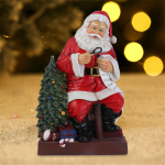 Glowing Christmas Decoration Santa Figurine Lighted Light up Standing