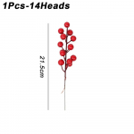 20/1 tk J&otilde;ulud Kunstlikud Marjad V&otilde;lts Iileksmarjad Lill Tolmukas Kimp DIY J&otilde;ulup&auml;rg J&otilde;ulud Uusaasta Kingitused Lauakaunistus