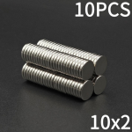 10/20/50 tk 10x2 &uuml;litugev magnet 10 mm x 2 mm &uuml;mmargune magnet NdFeB neod&uuml;&uuml;mmagnet N35 v&otilde;imas ketas imanes 10*2
