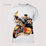 Uusim Bud Spencer Terence Hill 3D-tr&uuml;kiga topp Harajuku O-kaelusega T-s&auml;rk Vabaaja l&uuml;hikeste varrukatega moes T-s&auml;rk Suvine meeste riietus L