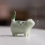 Creative Cute Cat Ornaments Ceramic Animal Crafts Home Living Room Tea Room Desktop Set Decoration Furnishings Home Decor